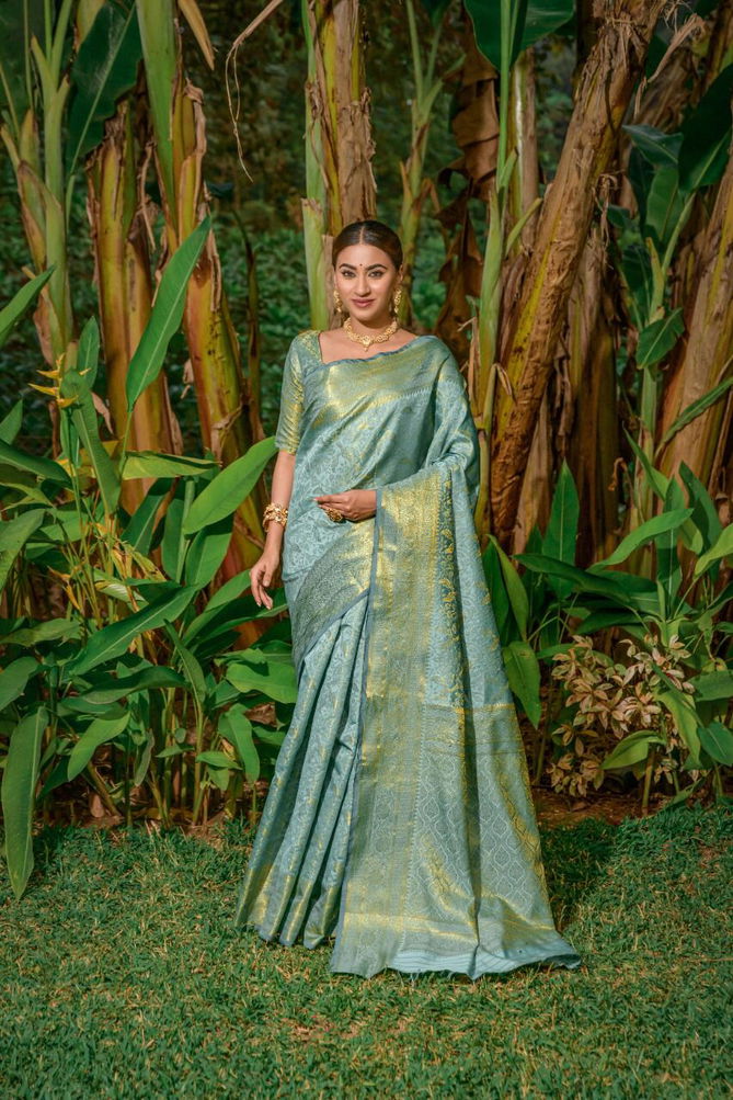 Mandakini Silk 3 Lichi Silk Designer Sarees Catalog